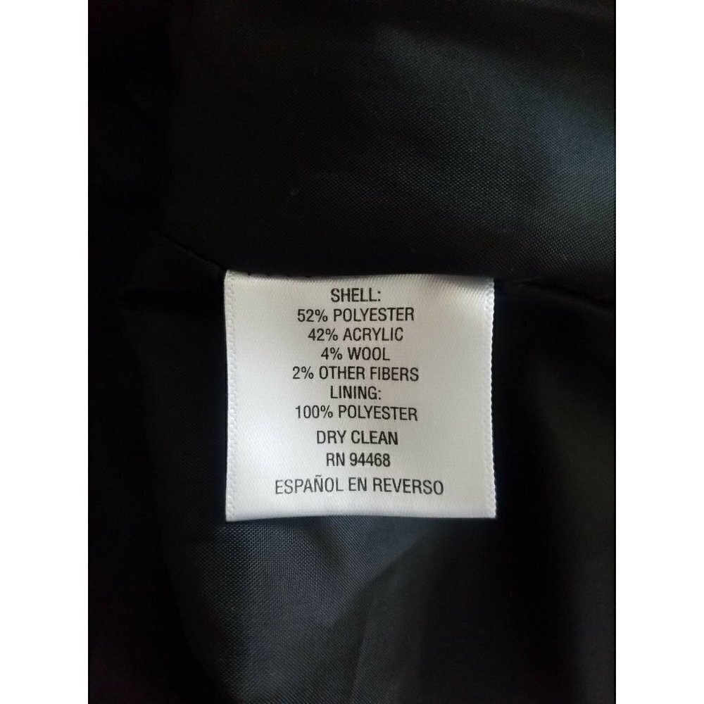 NWT Women's I.N.C. International Concepts Textured Wrap Coat in Charcoal Size S - Picture 9 of 11